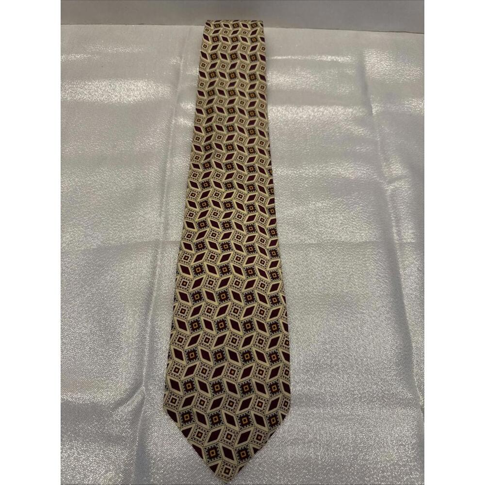Ralph Lauren Men’s Tie Burgundy & Beige